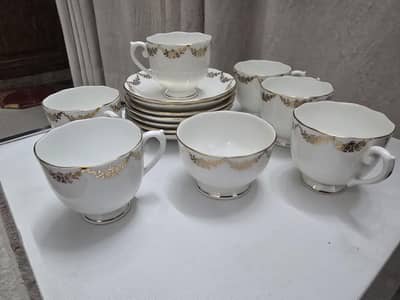 Vintage English Bone China Tea Set- Roslyn China (Made in England)