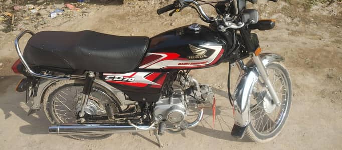 Honda CD 70 Black Colour 2025