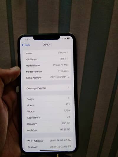 10/10 pta 256gb water pack scratch less