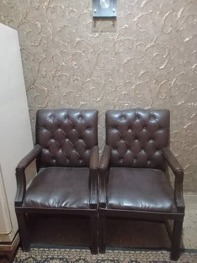 leather arm chair