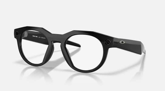 Oakley Rayban META Smart Glass - Black - Clear Glass. wayfarer