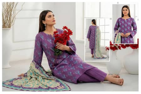 Ladies Lawn 3 Pc Suits