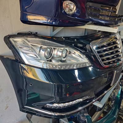 Mercedes Benz S Class W221 AMG S63 Nose Cut Bumper Headlights Grill