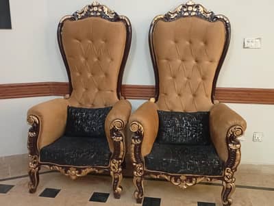 Pair of tall chinioti chairs