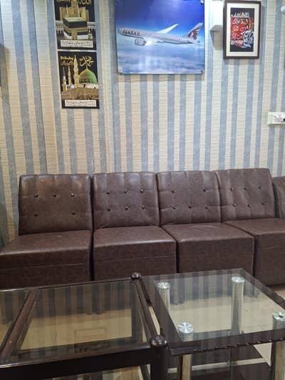 leader sofa set for sale 4 pecs