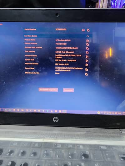 Hp Probook 440 G4 256m2 ssd 8gb ddr4