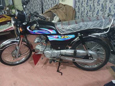 Honda CD 70 2024 model good condition arjent sale)03025424537(