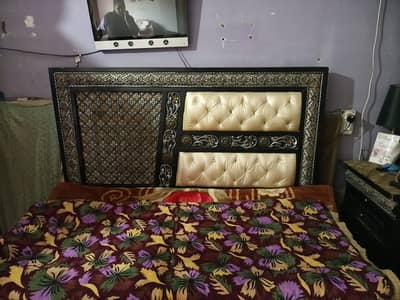 Used Bed Set With mattres and 3 seater sofa