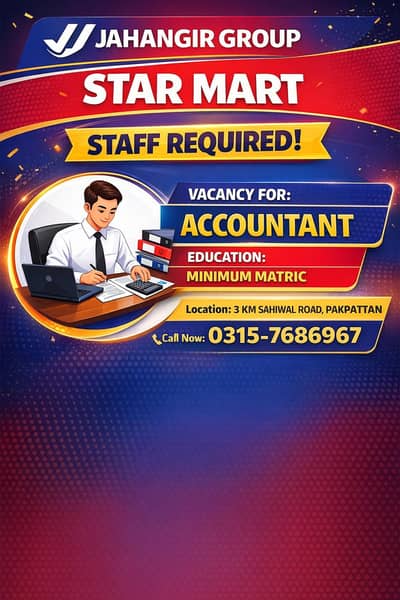 accountant for Mart and petrol station