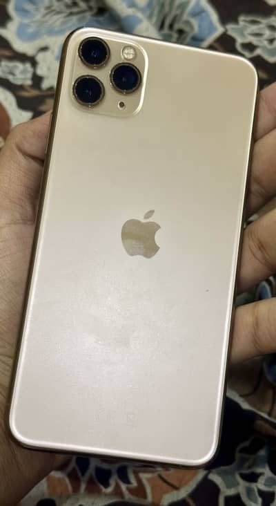 Iphone 11 pro max golden 512 gb pta approved dual sim