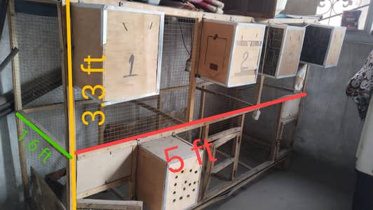 cage with nesting boxes 9.5/10 condition only home used.
