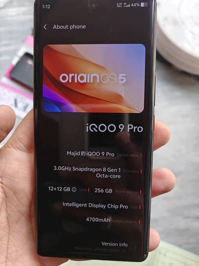 iqoo 9 pro 12/256
