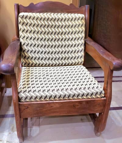 Wooden 5 Seater Sofa Set