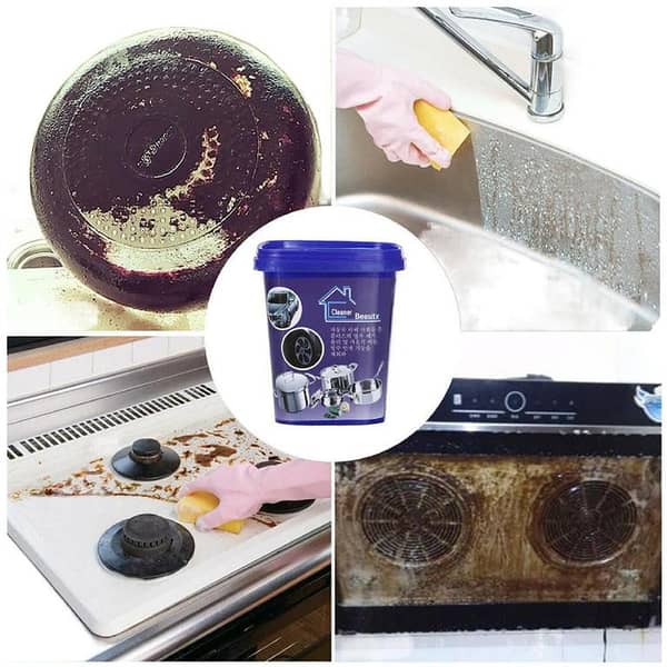 Multi-Purpose Paste Steel Cleaner Home Kitchen Rust Stains Cleaning