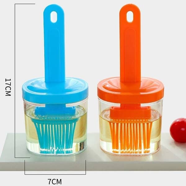 Silicone Oil Bottle Brush SetContains Oil Bottle and Brush,Barbecue Brush,Vinegar Oil Basting Pastry Brush for Cooking, Baking, BBQ Grill