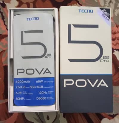 Tecno POVA 5 Pro 5G | 8GB RAM 256GB | Screen OK | Panel Glass Cracked