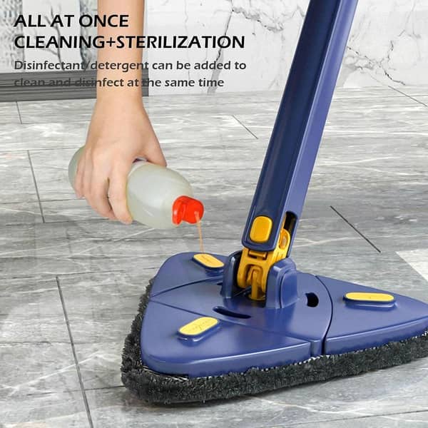360 Degree Rotatable Adjustable Triangle Cleaning Mop, Cleaning Mop Tools, Multifunctiona Rotating Mop