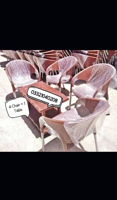 O332IO4O2O8 4 Chair + 1 Table Chairs And Table Plastic Chair Table
