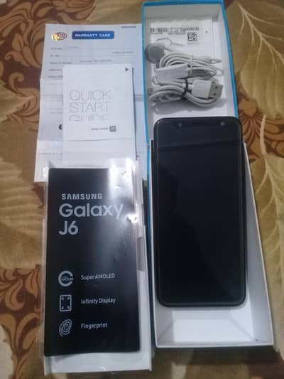 Samsung Galaxy j6 DUOS Official PTA full box