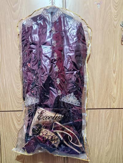 Complete Groom Sherwani Set (XXL)