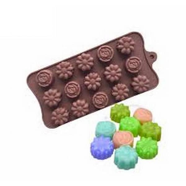 New Silicone Chocolate Mold 12 Shapes Chocolate baking Tools Non-stick Silicone cake mold Jelly and Candy Mold 3D mold DIY Good
