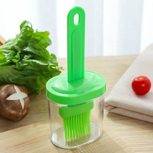 Oil Brush With Bottle Oil Dispenser Barbecue Oil Brush Pancake Brush
