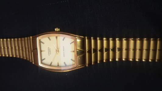 citizen quartz watch gold plated old model