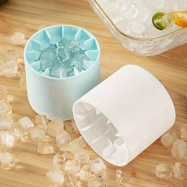 Silicone Ice Cubes Tray Food-Grade Ice Bucket Cup Mold Quickly Freeze Ice Maker Ice Bucket Cup Frozen Drink Ice Cream Tools