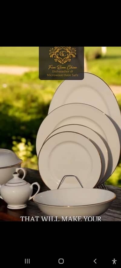 Dinner set bone China 61 pcs