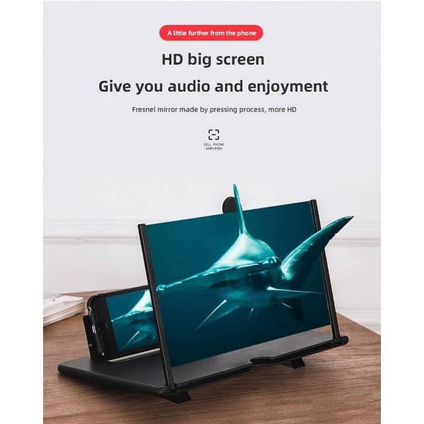 3D Phone Screen Amplifier HD Magnifier Universal Video Amplifier Smartphone Stand Folding Desktop Holder