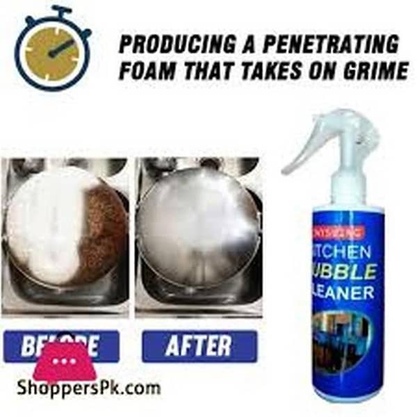 Kitchen Bubble Cleaner, Foam Spray Mould Remover Multi-Function Heavy Duty Cleaner All Purpose Cleaner Grease Cleaner Multi-Purpose Foam Cleaner