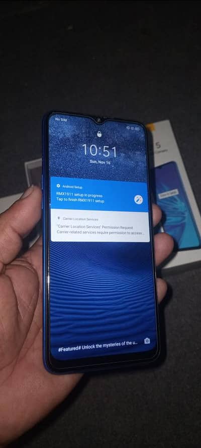 Realme 5 with box cable 4/64