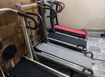 Imported manual treadmill Exercise machine runner walk jogging gym