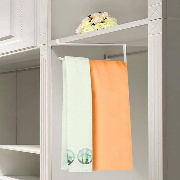 Paper Towel Holder Dispenser Under Cabinet Paper Roll Holder Rack Without Drilling for Kitchen Bathroom