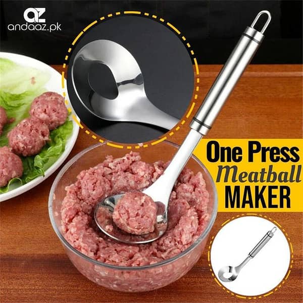 Meatball Maker Spoon Home Restaurant Kitchen Stainless Steel Meat Ball Making Spoon Cooking Utensil Meatball Spoon