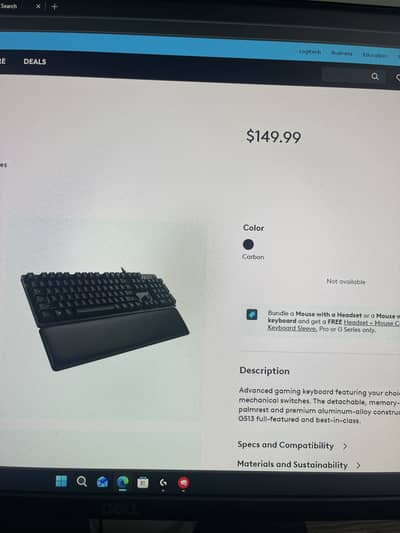 Logitech G513 carbon(GX red)