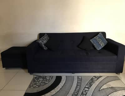 sofa and setty with carpet