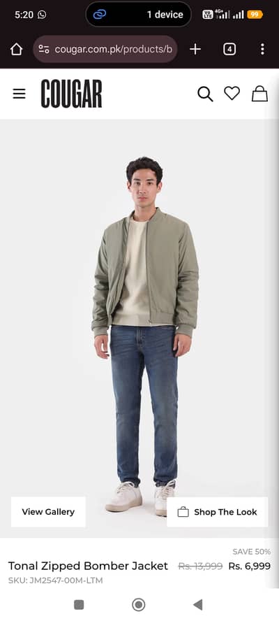 XL size bomber jacket mint green