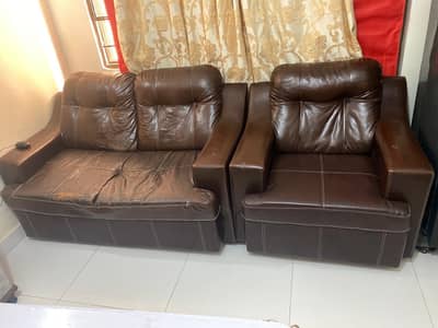 4 Seater Heavy Sofa Set (2+1+1) – Comfortable & Clean with NEW Covers