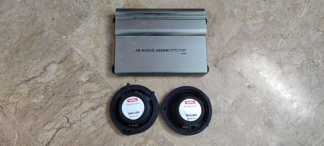 JN Audio 4000W 4-Channel Amplifier (Sealed) & Sound Magus 6.5" Speaker