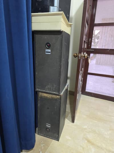 Sony Vintage Floor Speakers – Original Japanese – Heavy Wood Cabinets