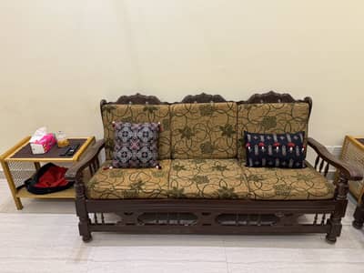 5 seater wooden sofa for sale