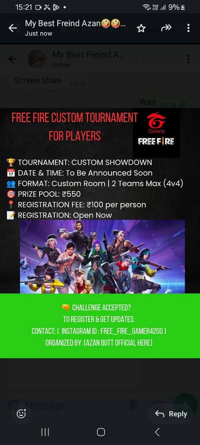 Custom tournament