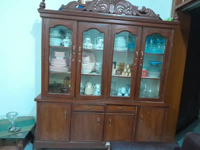 wooden 4 cabinet showcase