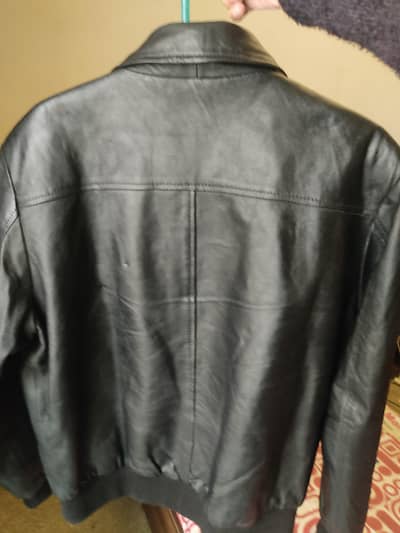 Premium Black Faux Leather Jacket | Slim Fit | Mint Condition