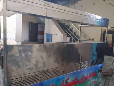 Burger and shawarma BIg counter with double berner