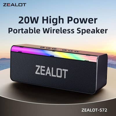 zealot bluetooth speaker s72 call 03453179146