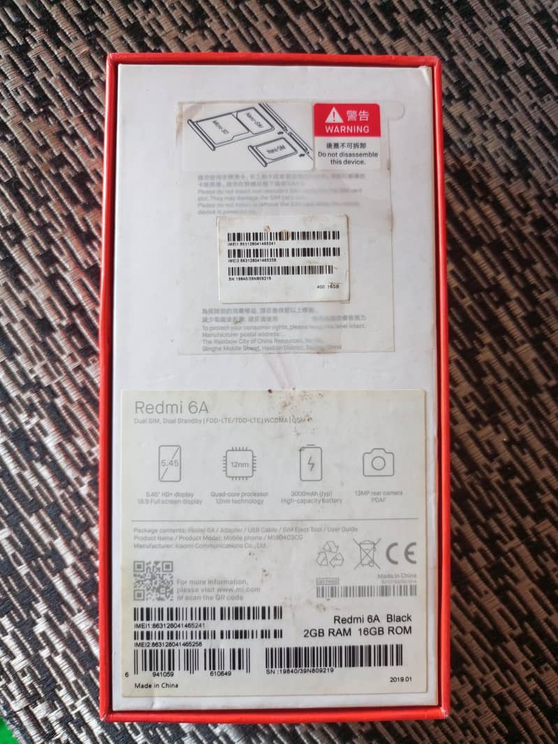 Redmi 6a 2gb/16gb 4
