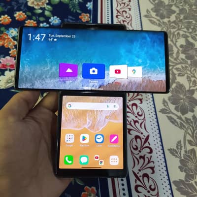lg wing 5g rotateable dual screen mobile phone fold