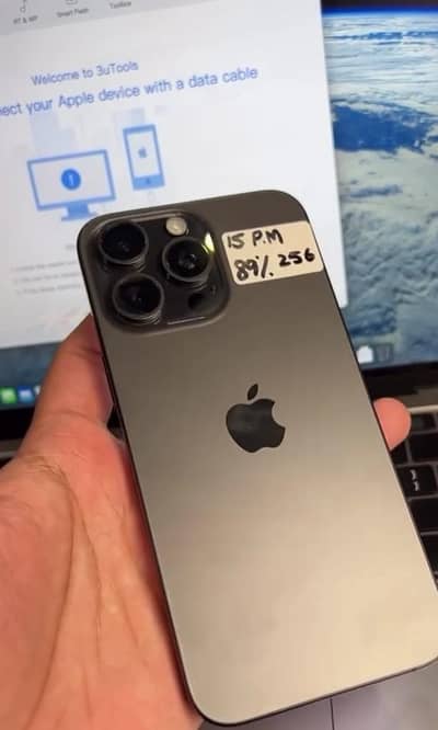 15 promax sim locked 256 gb 87%  Battery